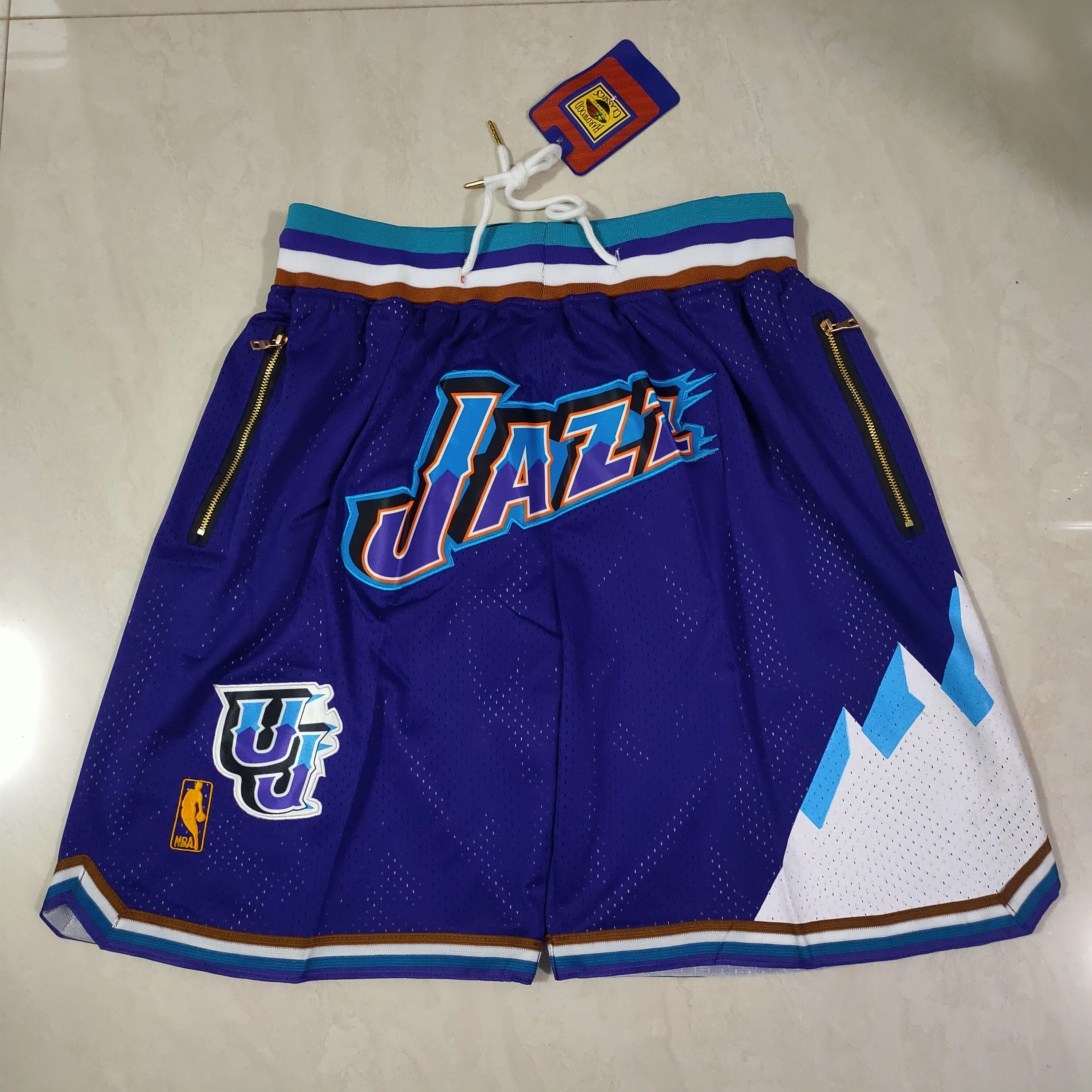 Men NBA 2021 Utah Jazz Purple Shorts